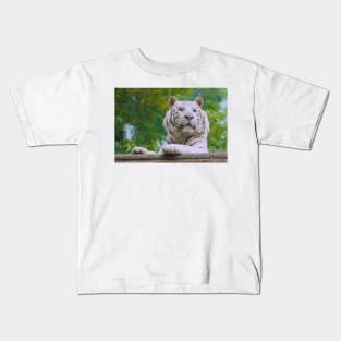 White Tiger (Soft) Kids T-Shirt